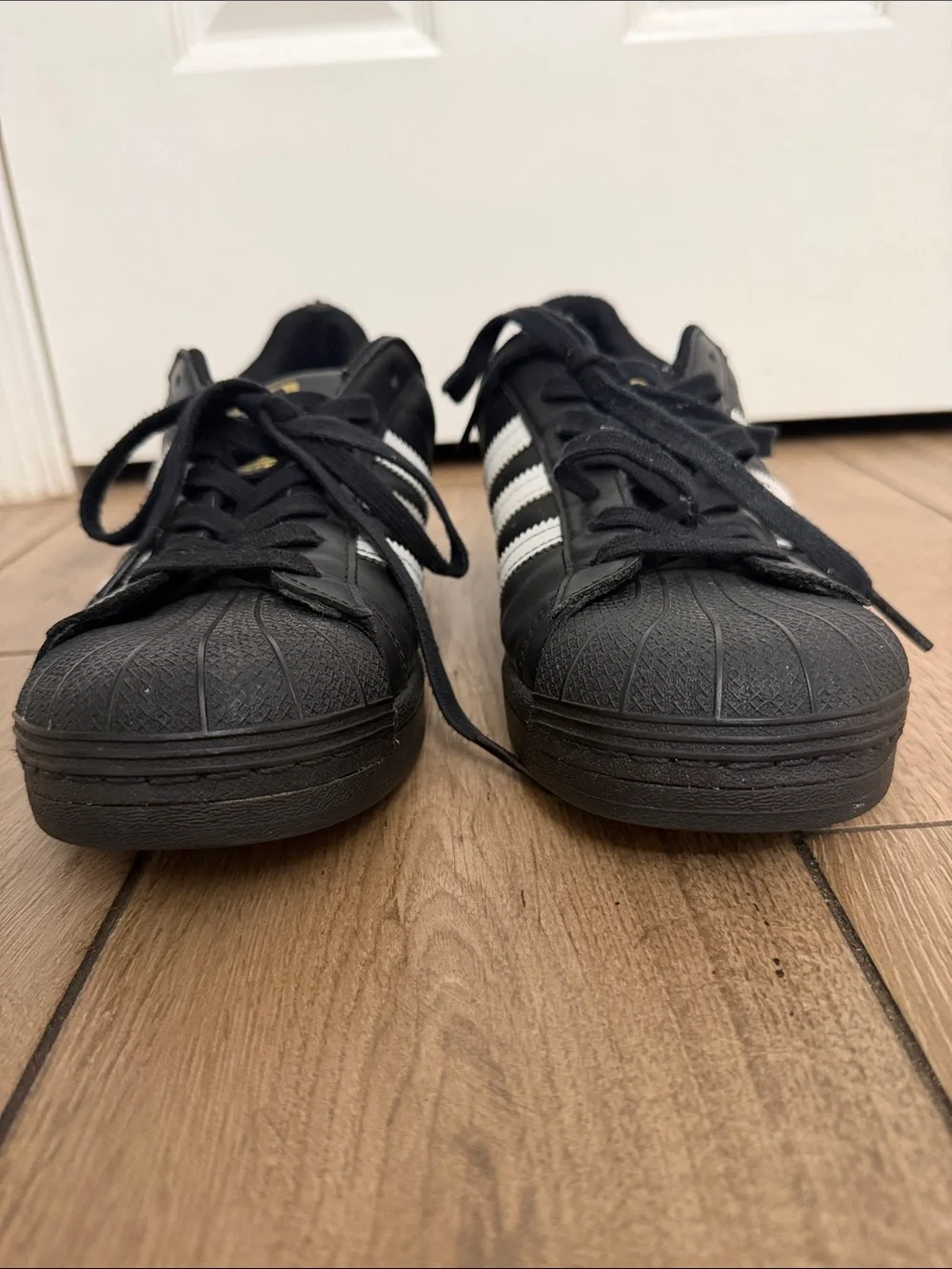 Adidas Superstar ADV Black Sneakers With Signature Stripes